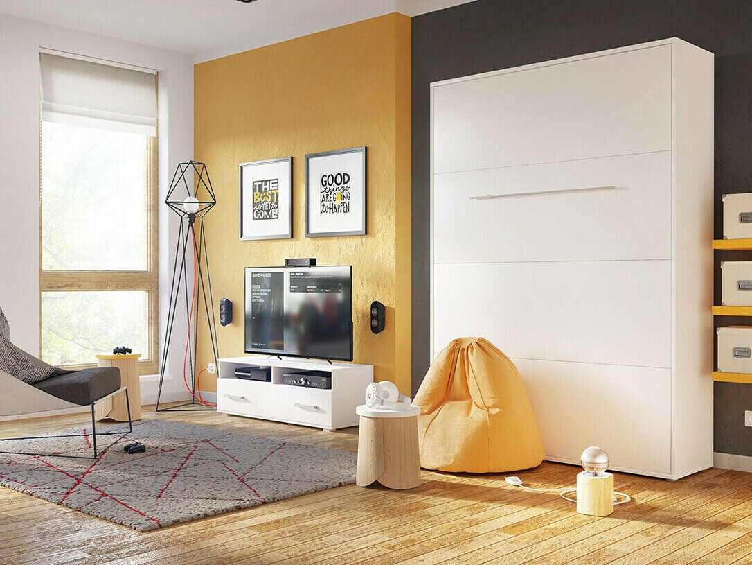 Lit escamotable Concept Pro Lenart III (Blanc)
