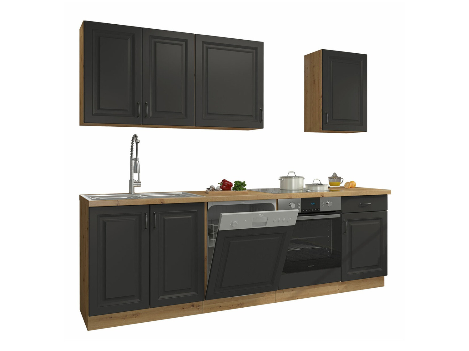 Cuisine complète modulaire Retro Grey 150