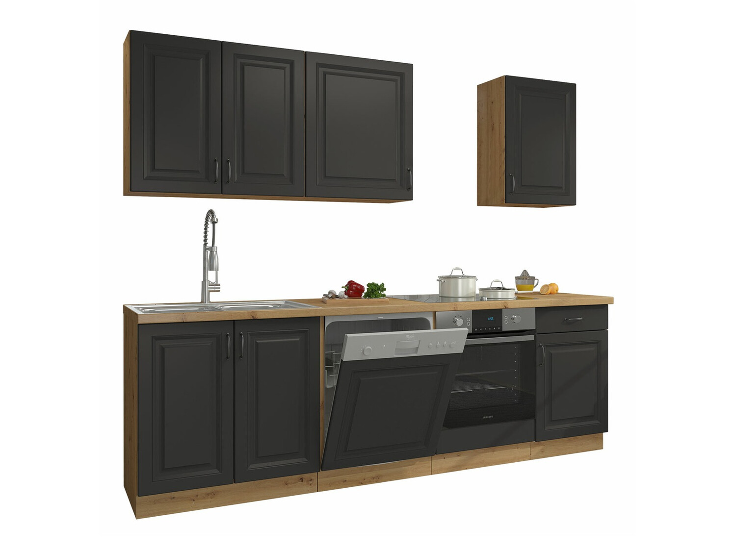 Ensemble de cuisine modulaire Retro Grey 150