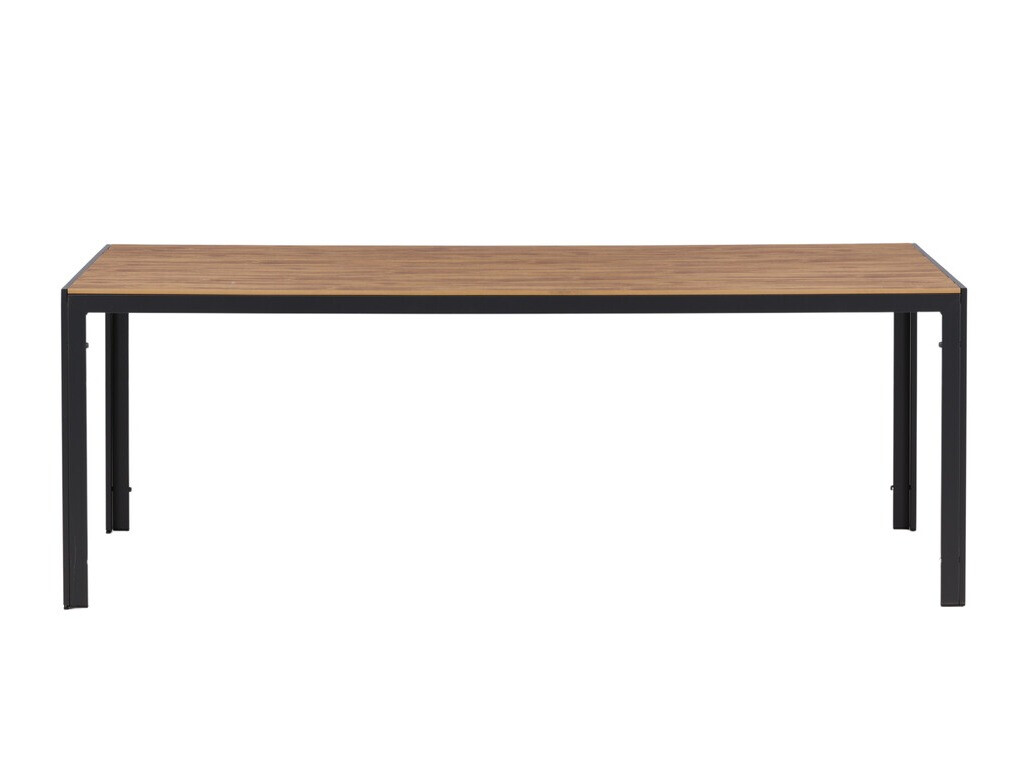 Table de jardin Dallas 3890 (Noir + Marron)