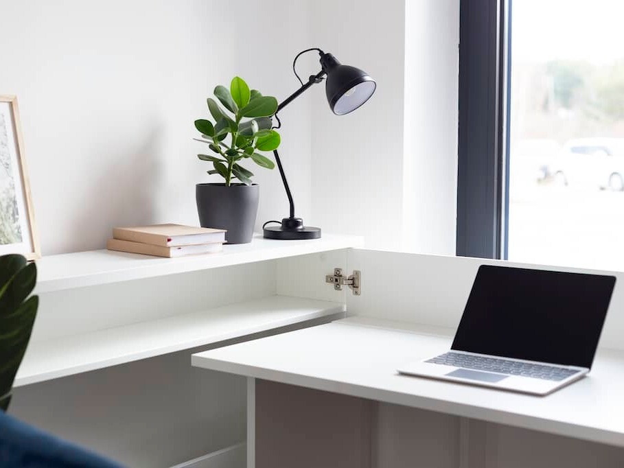Bureau d'angle Concept Pro Lenart (Blanc)