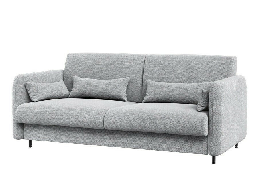 Lit escamotable Concept Pro Lenart VII (Blanc brillant + Gris)