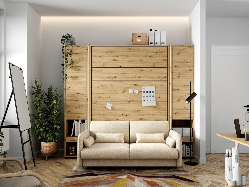 Ensemble de meubles Concept Lenart VI (Chêne Artisan + Beige)