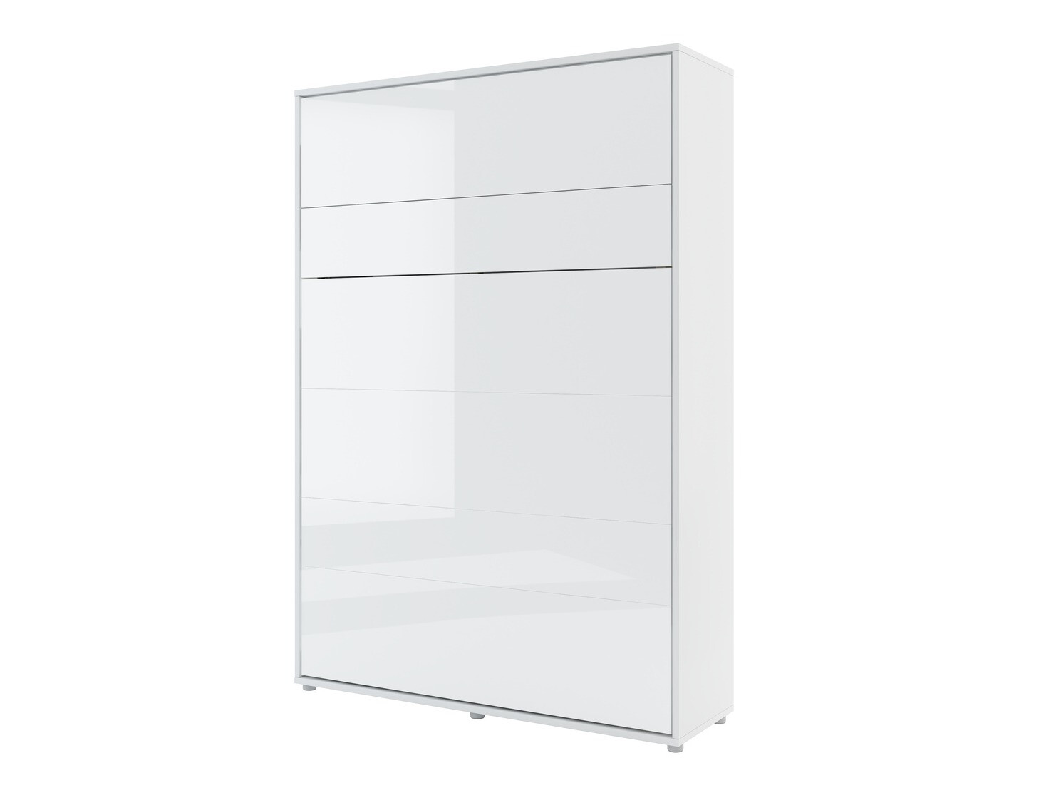Ensemble de meubles Concept Pro Lenart VI (Blanc brillant + Blanc + Bleu)