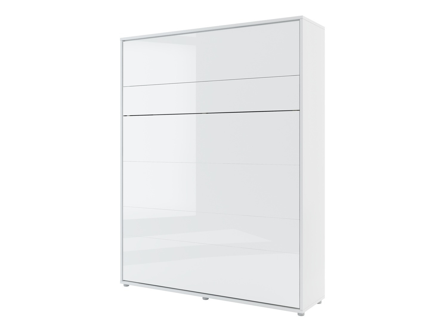 Ensemble de meubles Concept Pro Lenart VI (Blanc brillant + Blanc + Bleu)