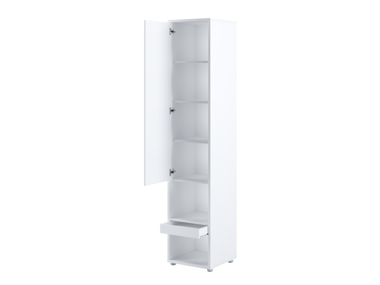 Ensemble de meubles Concept Pro Lenart VI (Blanc brillant + Blanc + Bleu)