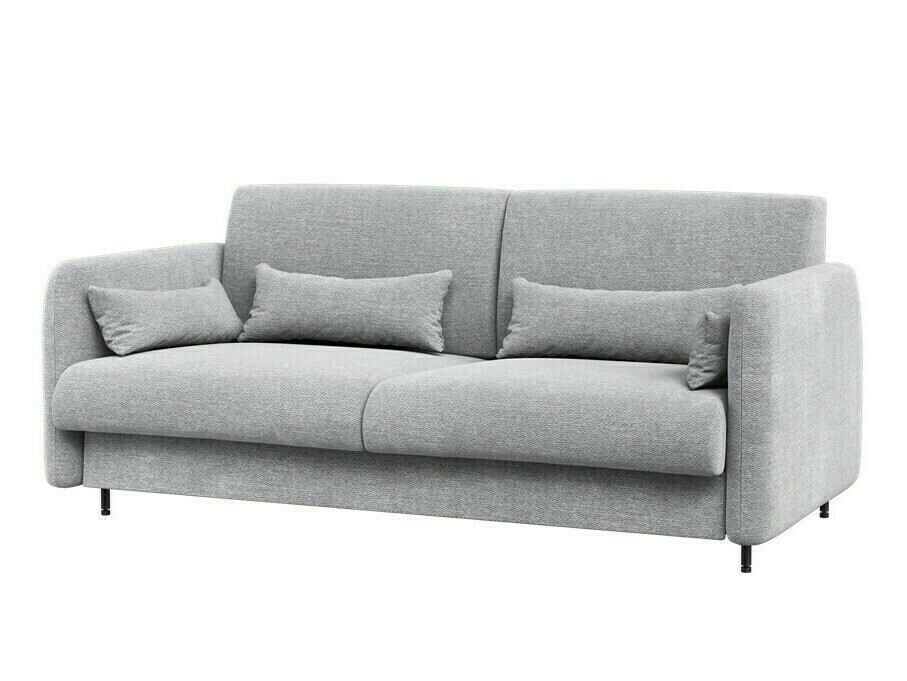 Lit escamotable Concept Pro Lenart VII (Blanc brillant + Gris)