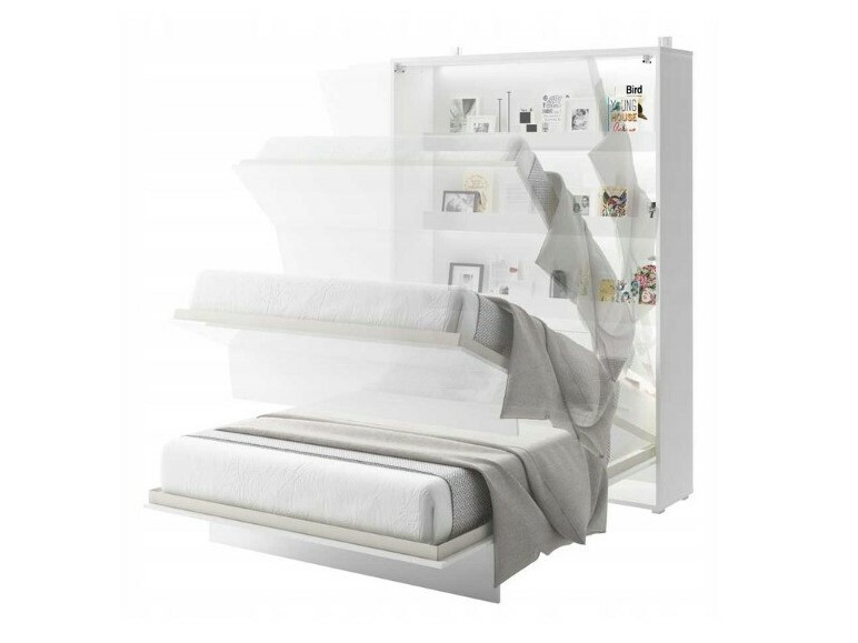 Lit escamotable Concept Pro Lenart VII (Blanc + Gris)
