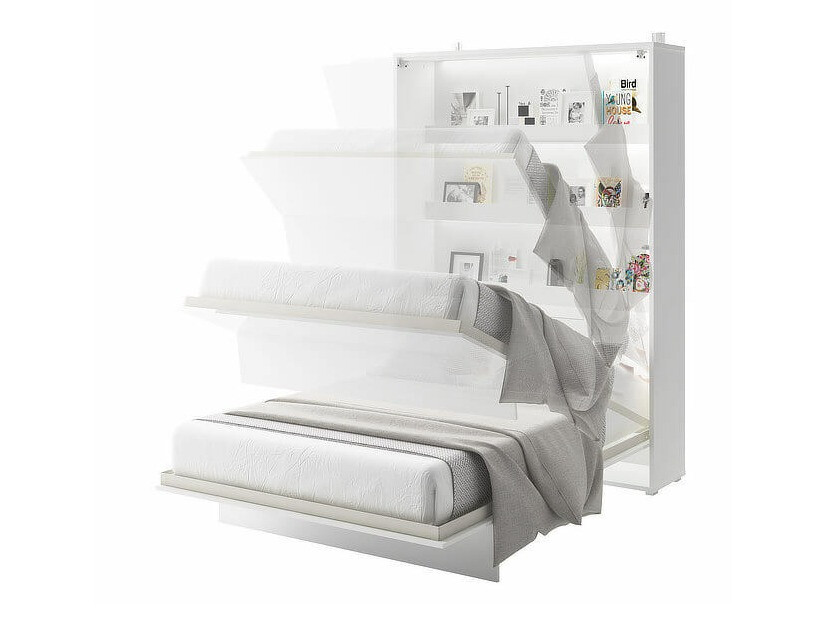 Ensemble de meubles Concept Pro Lenart XI (Blanc brillant + Blanc)