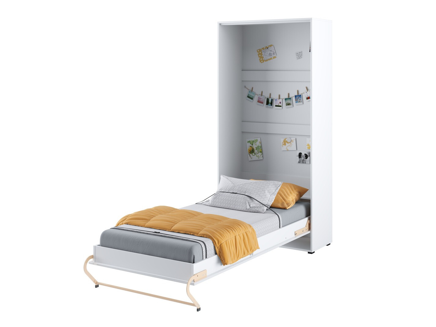 Ensemble de meubles Concept Pro Lenart XI (Blanc brillant + Blanc)