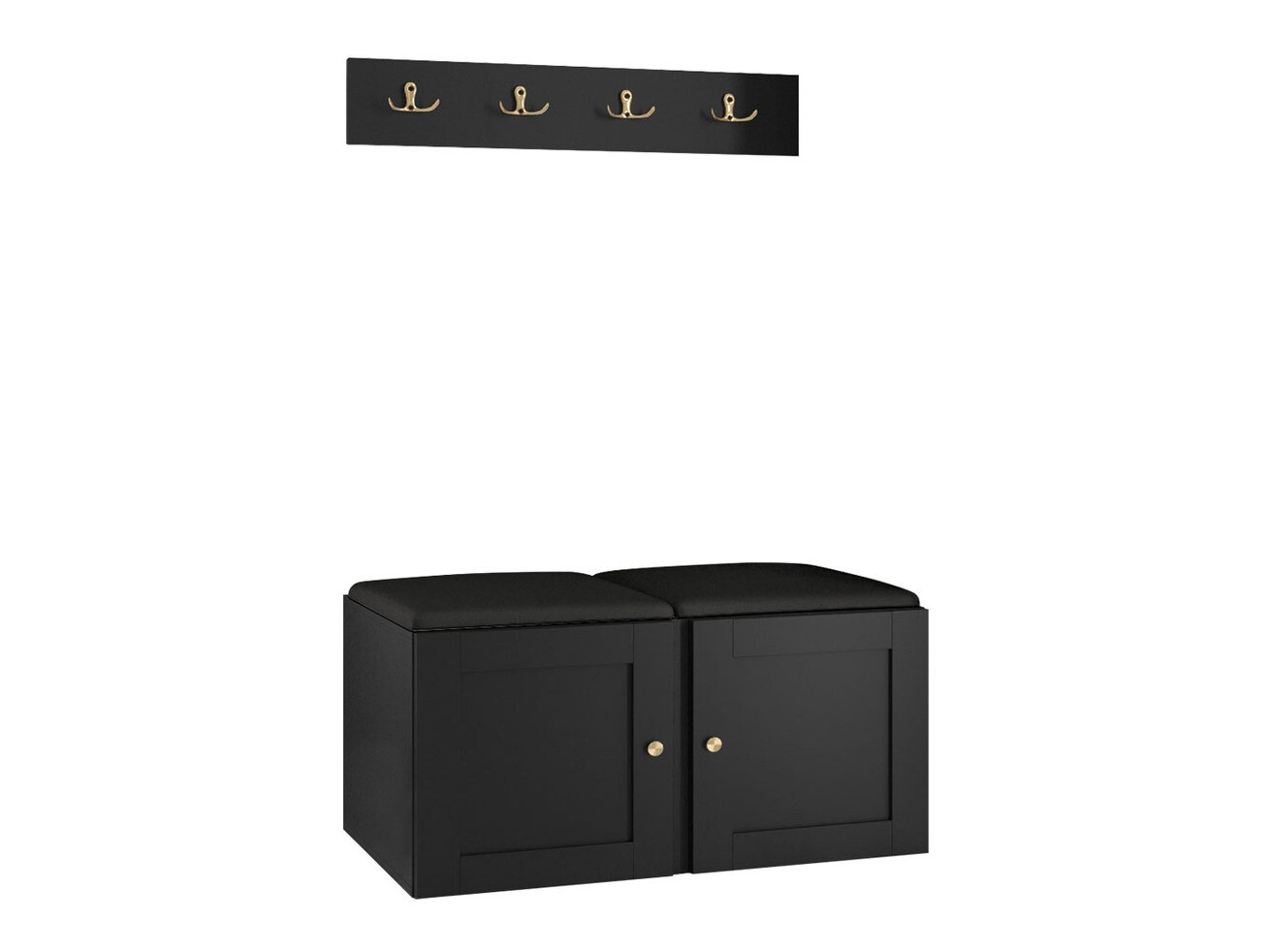 Meuble d'entrée Hartford 376 (Faux cuir Soft 011)