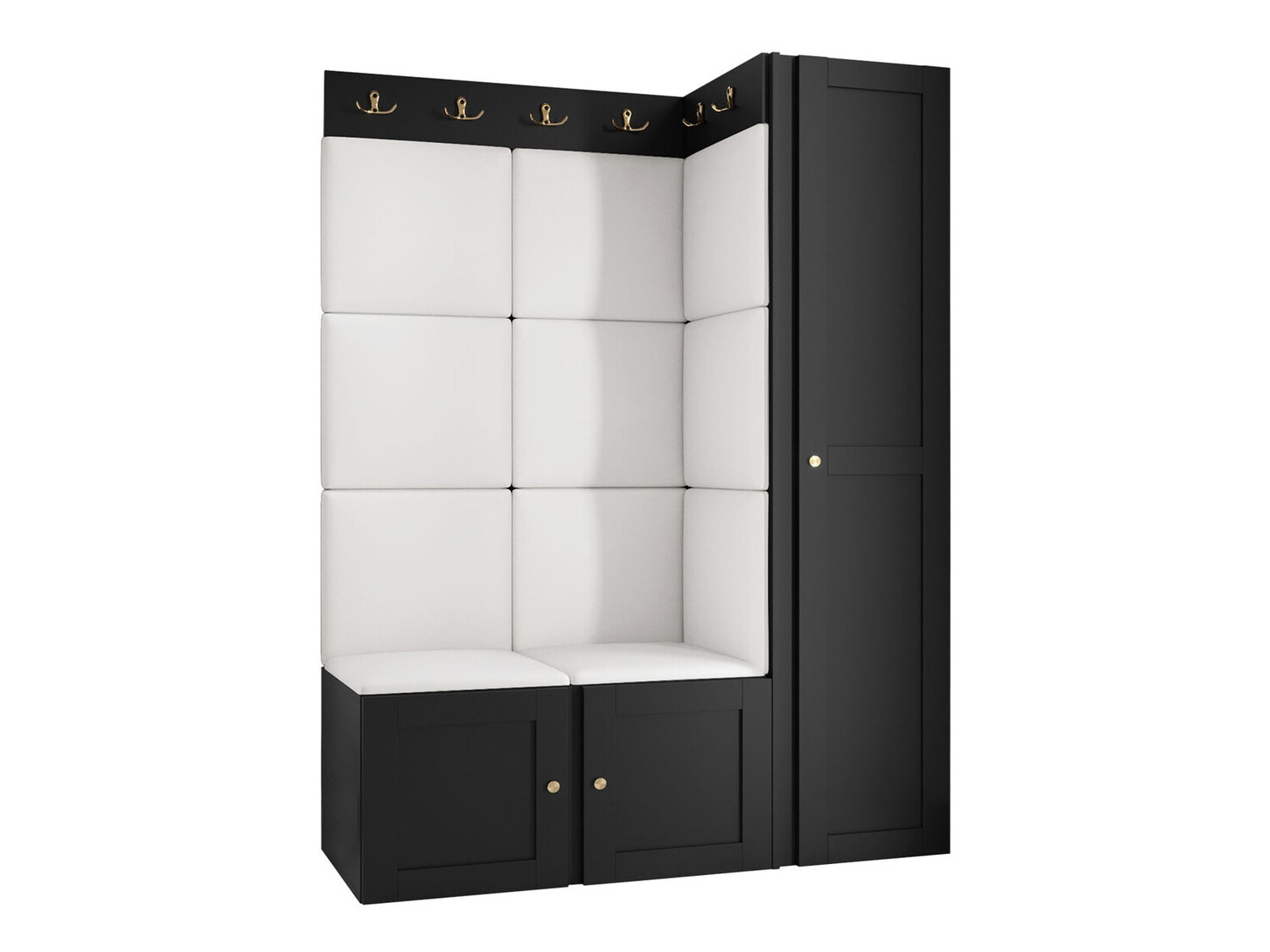 Meuble d'entrée Hartford 377 (Faux cuir Soft 017)