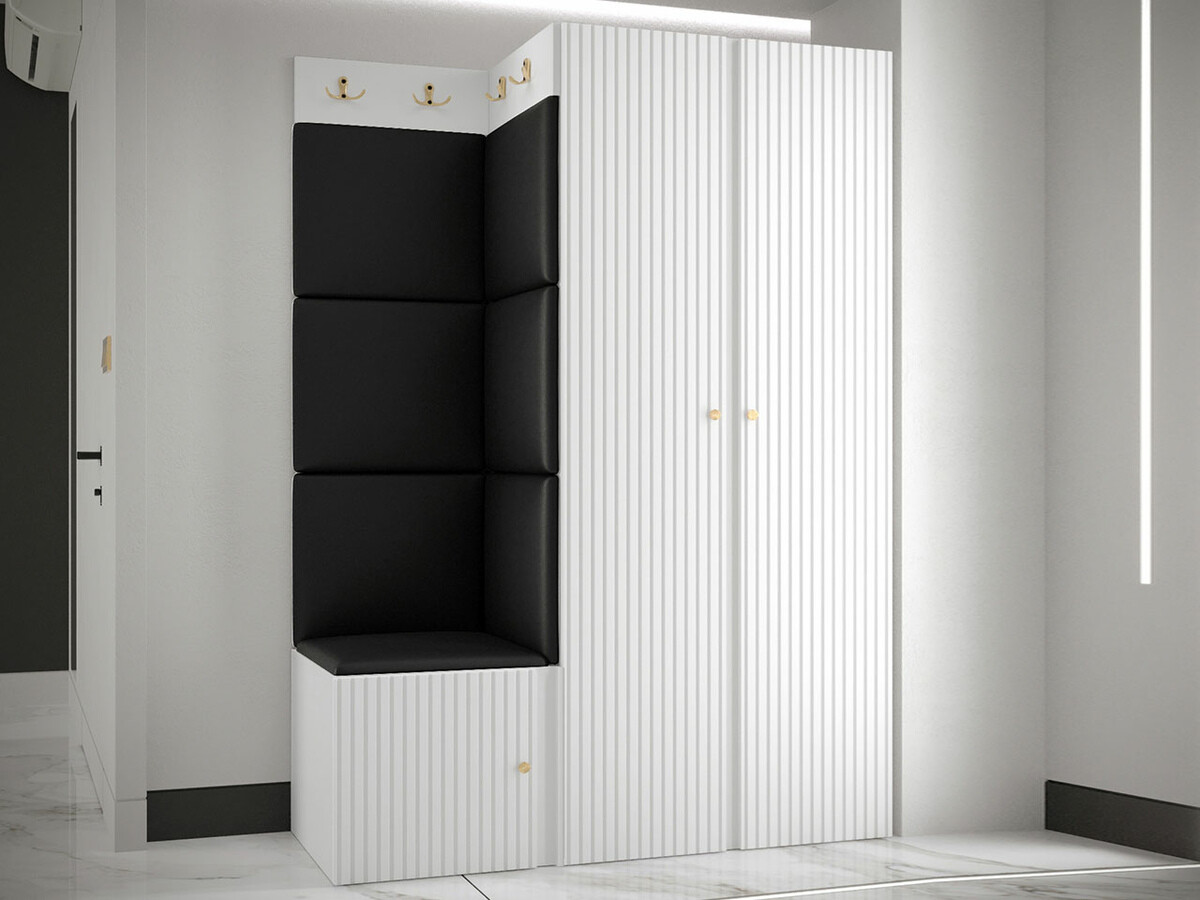 Meuble d'entrée Hartford 387 (Faux cuir Soft 011)