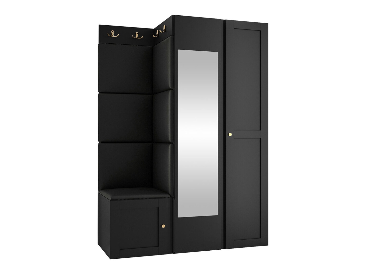 Meuble d'entrée Hartford 380 (Faux cuir Soft 011)