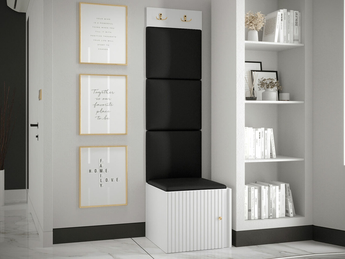 Meuble d'entrée Hartford 386 (Faux cuir Soft 011)