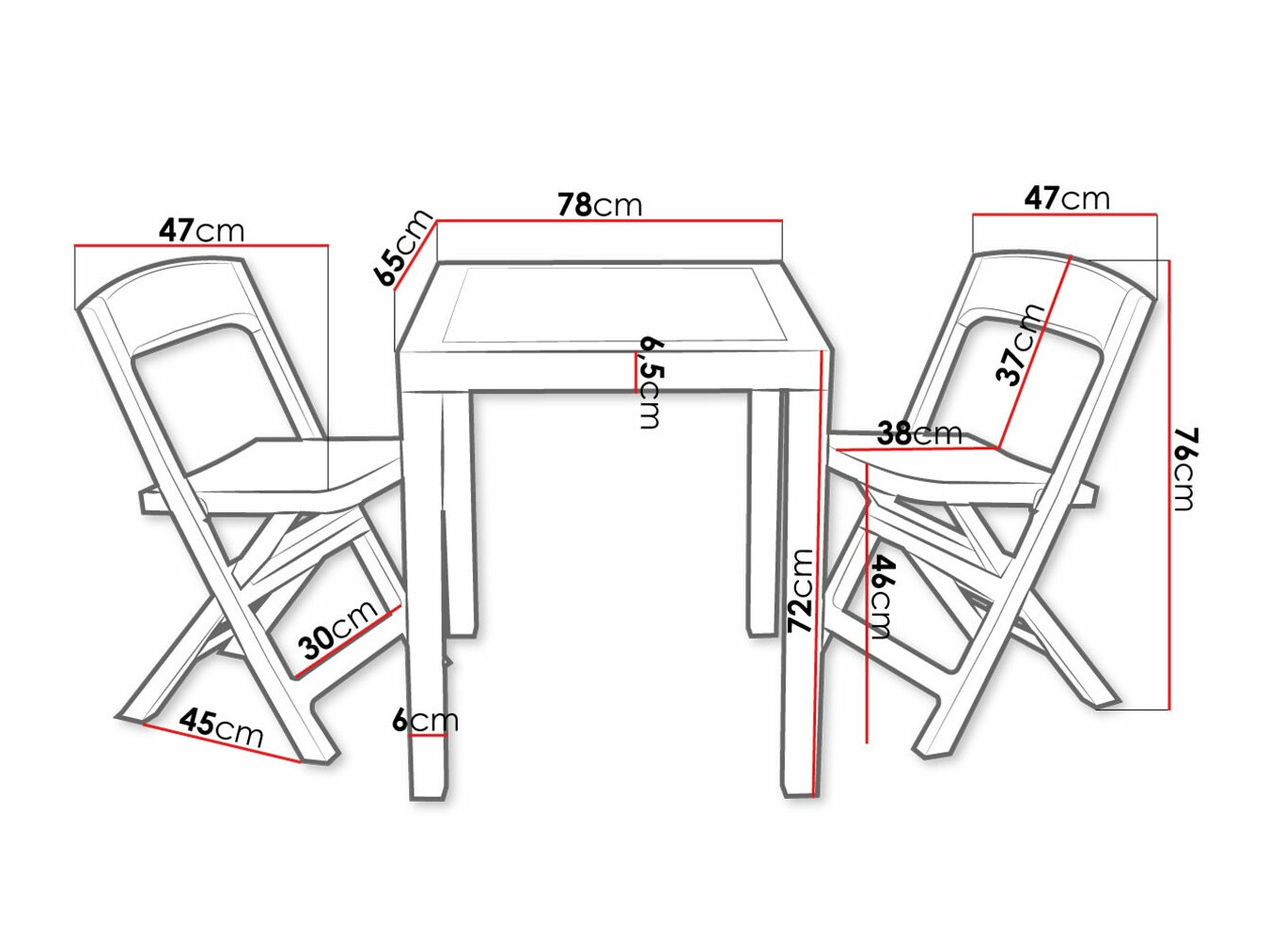 Ensemble de balcon Betulal