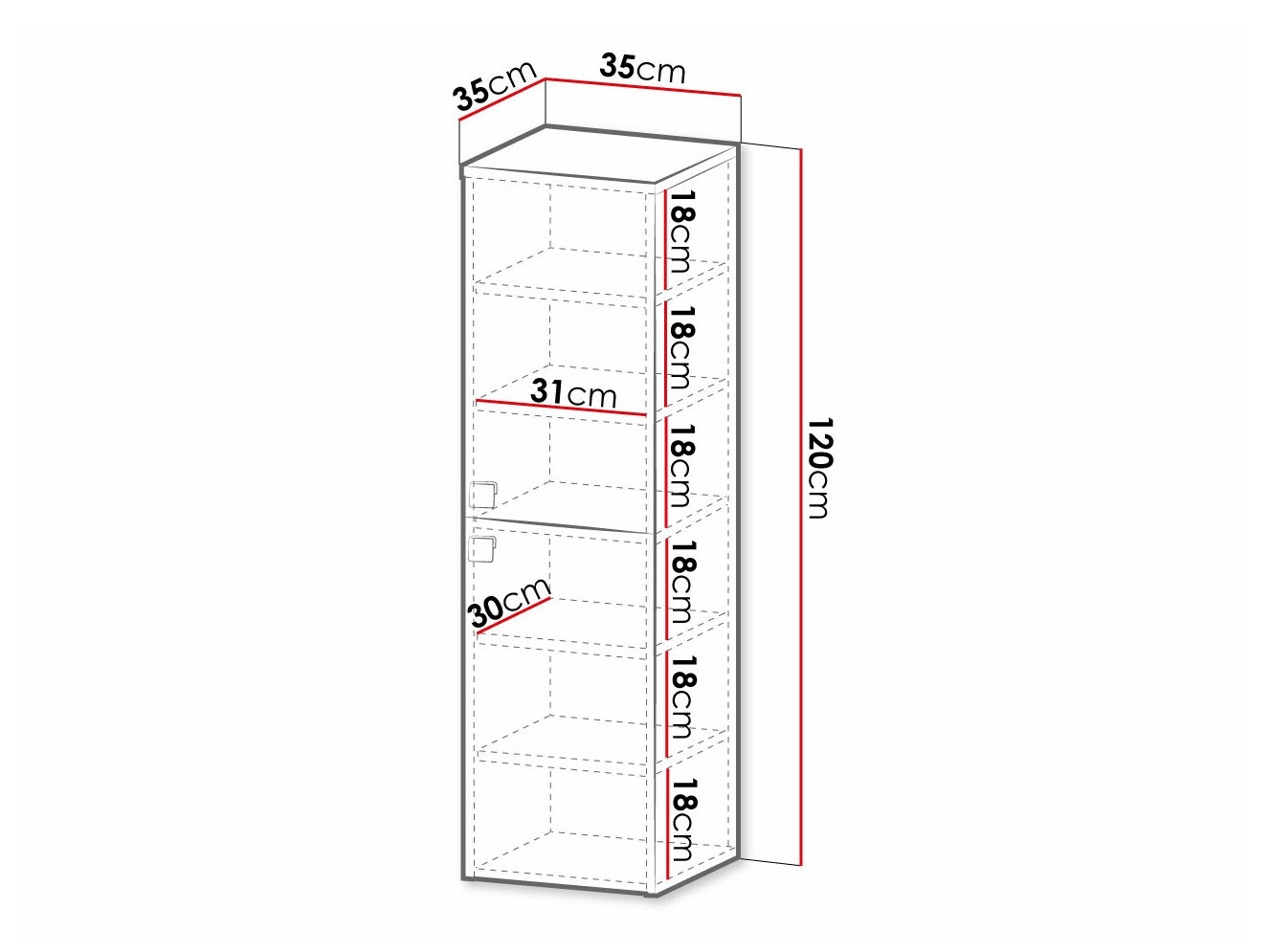 Armoire de salle de bain murale Orlvera 100 (Blanc)