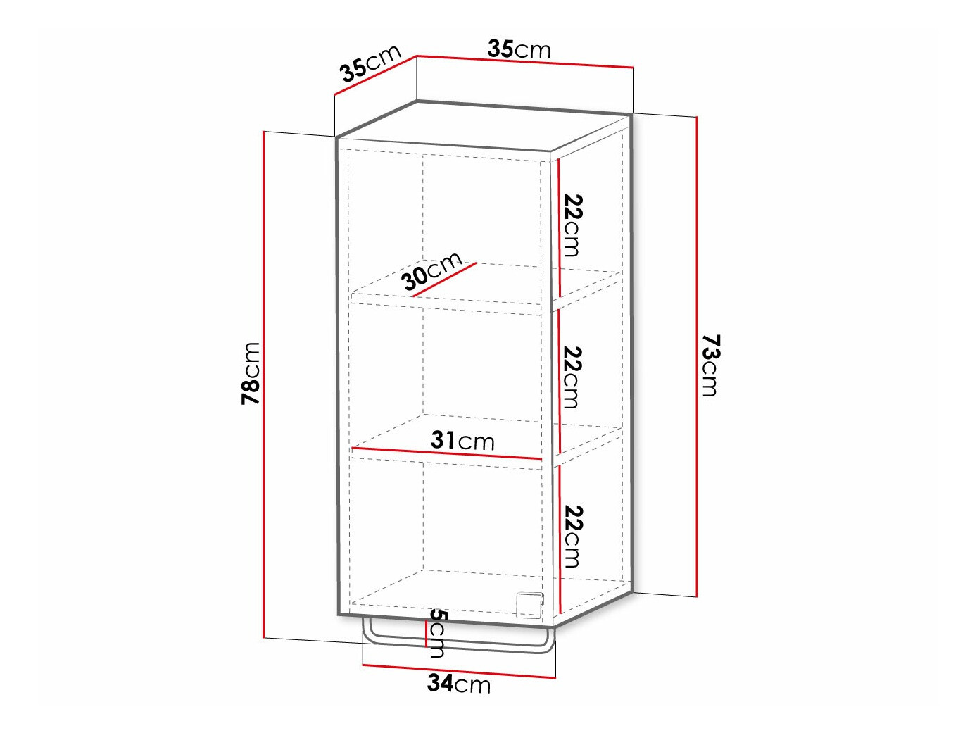 Armoire de salle de bain murale Panium I (Blanc)