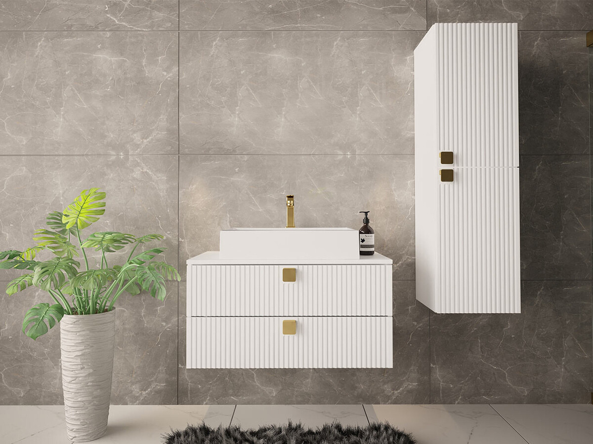 Ensemble de salle de bain Orlvera 103 (Blanc)