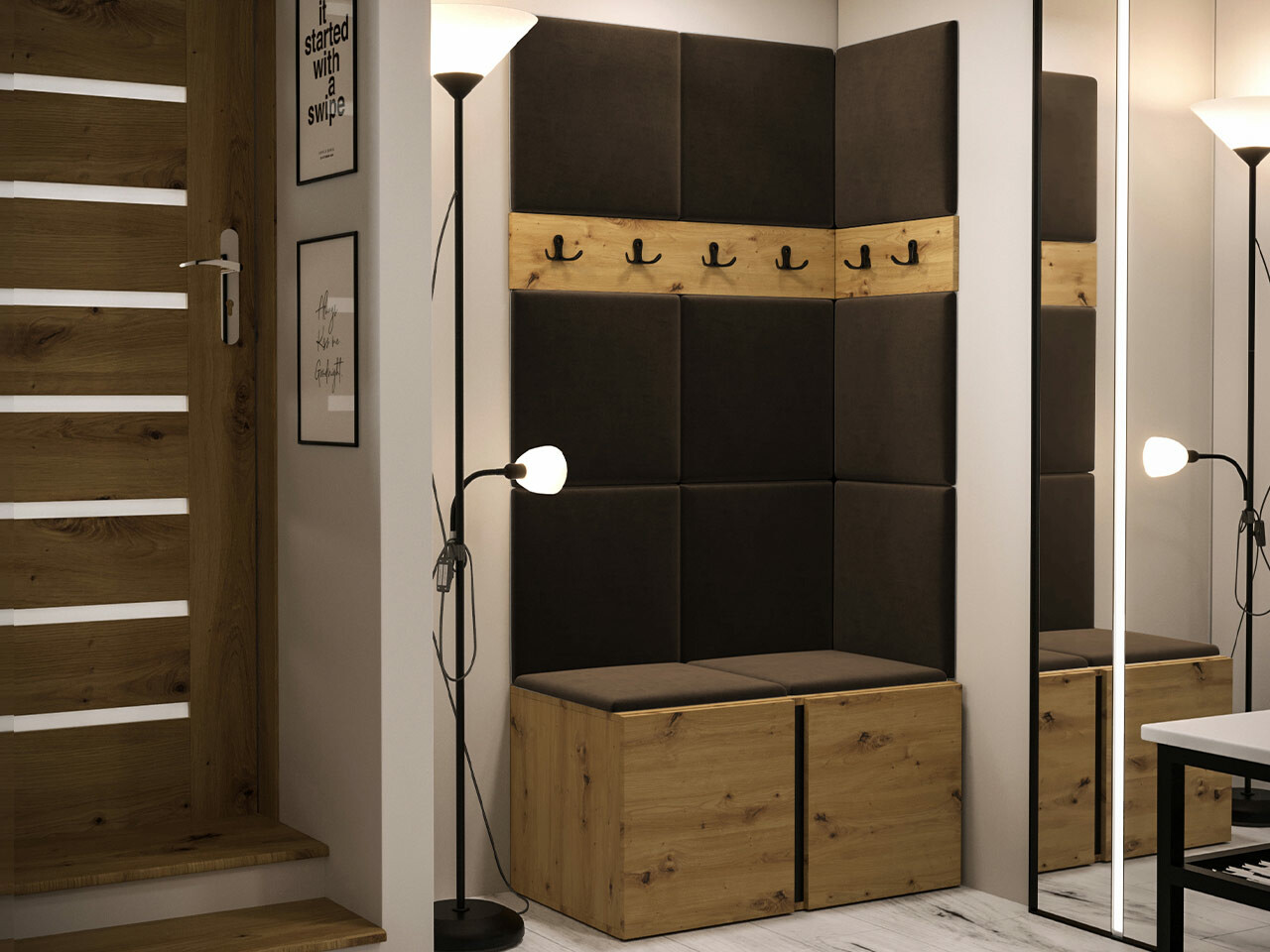 Meuble d'entrée Hartford 264 (Chêne Artisan)