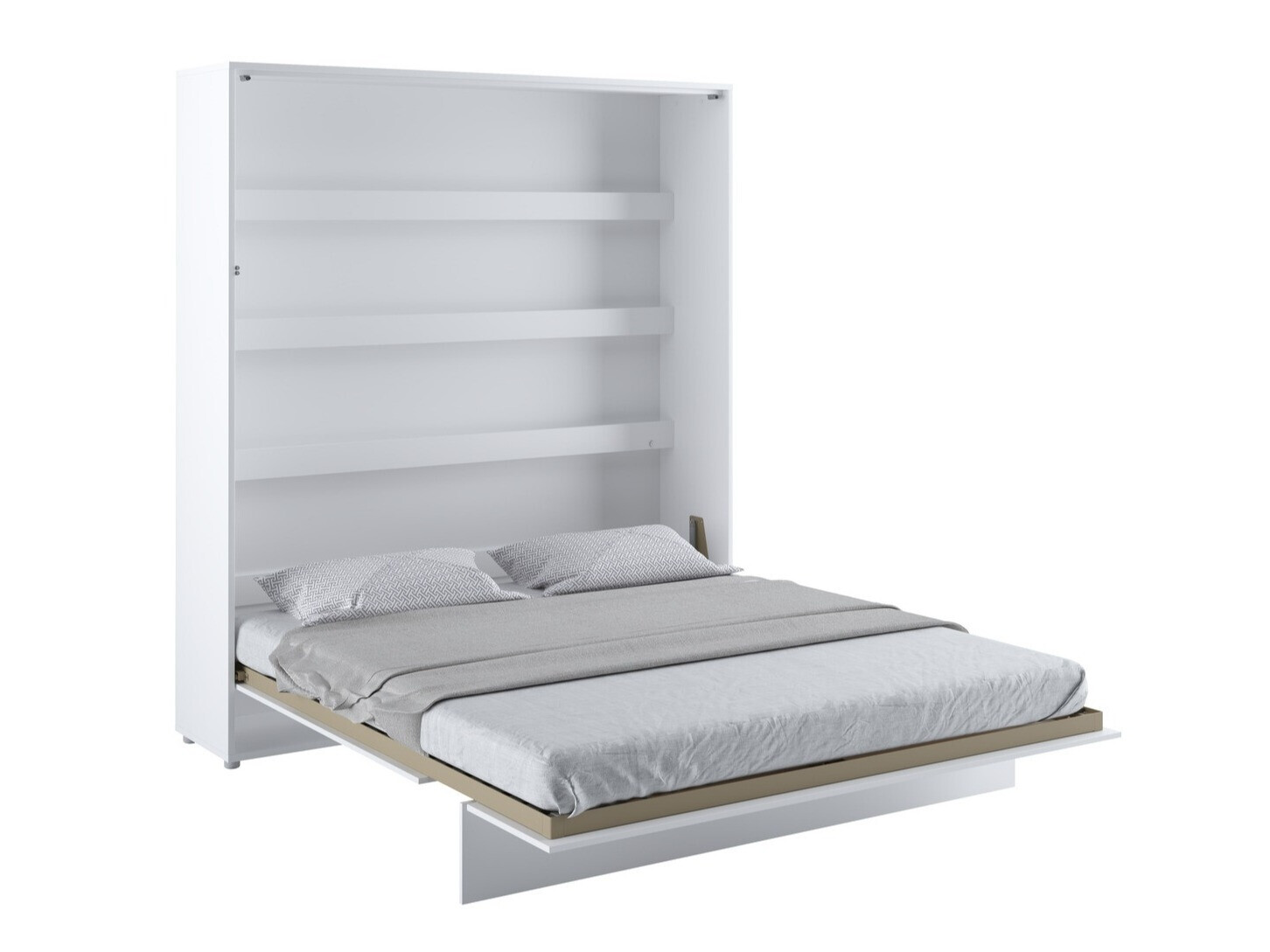 Lit escamotable Concept Pro Lenart (Blanc + Blanc brillant)