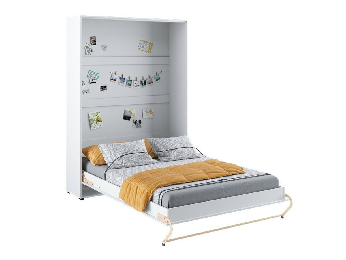 Lit escamotable Concept Pro Lenart III (Blanc + Blanc brillant)
