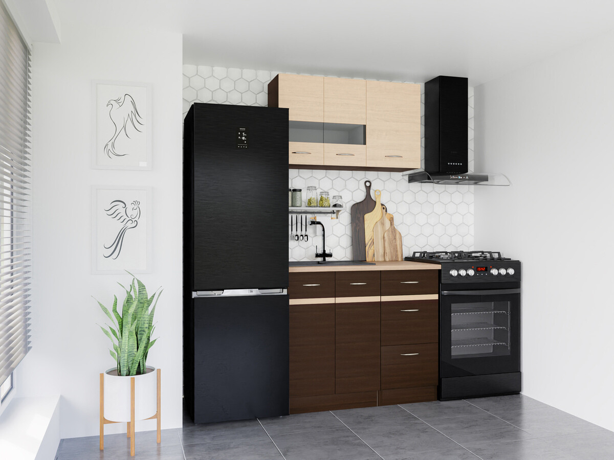 Cuisine complète modulaire Eli Dark 118