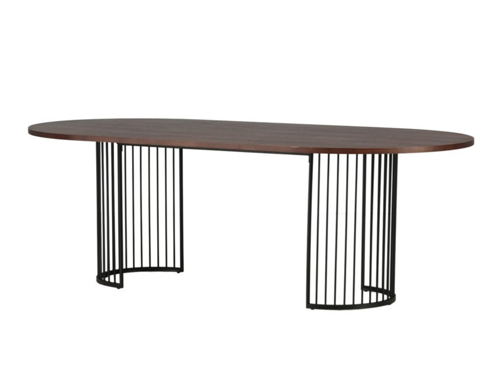 Table Dallas 3276 (Noix + Noir)