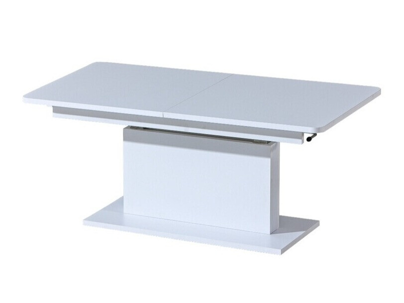 Transforming table basse Ogden 158 (Blanc brillant + Blanc)