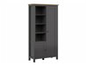 Armoire Sordoro 128 (Graphite + Chêne Artisan)