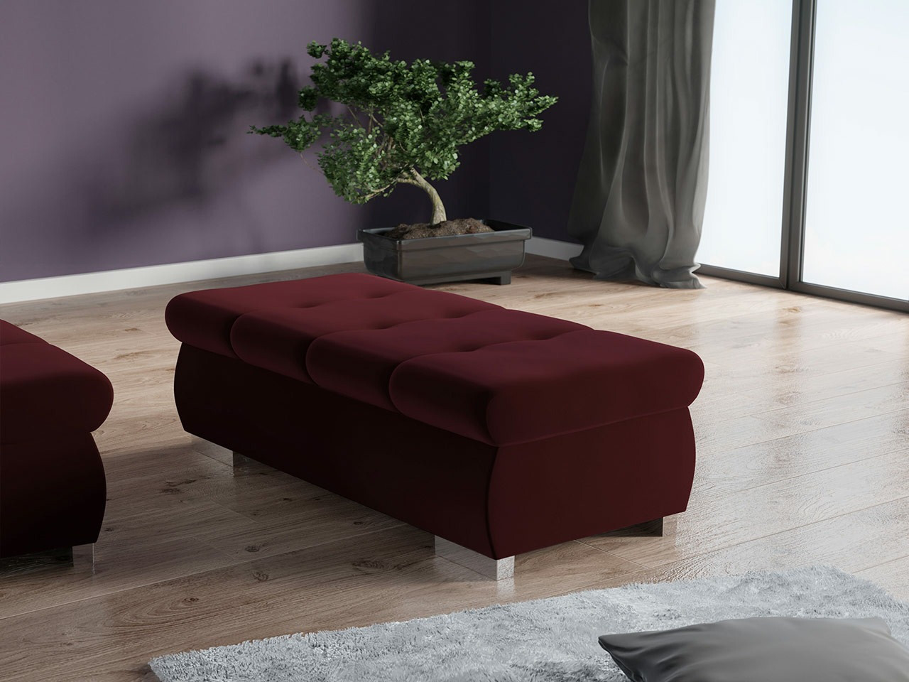 Banc rembourré Comfivo Nitor I (Venus Velvet 2932)