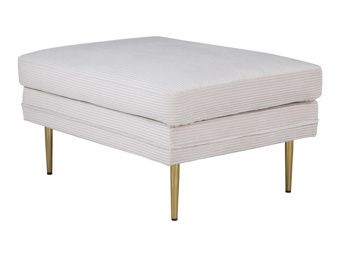 Banc rembourré Dallas 2653 (Beige + Doré)