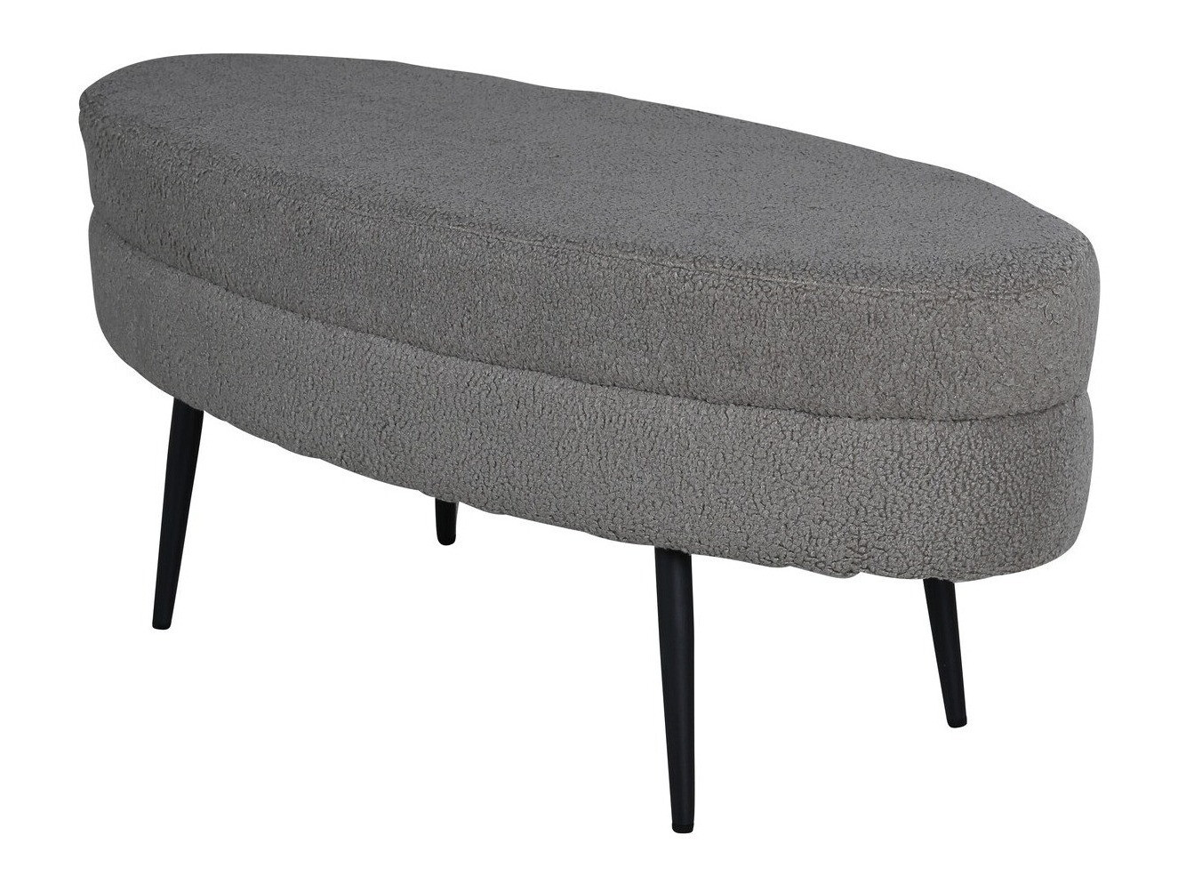 Banc rembourré Dallas 2920 (Gris foncé + Noir)