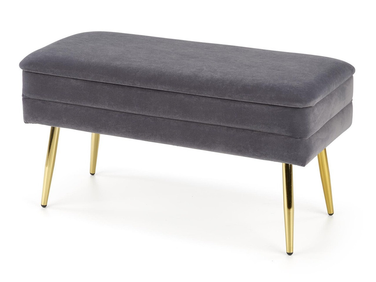 Banc rembourré Houston 1255 (Gris + Doré)