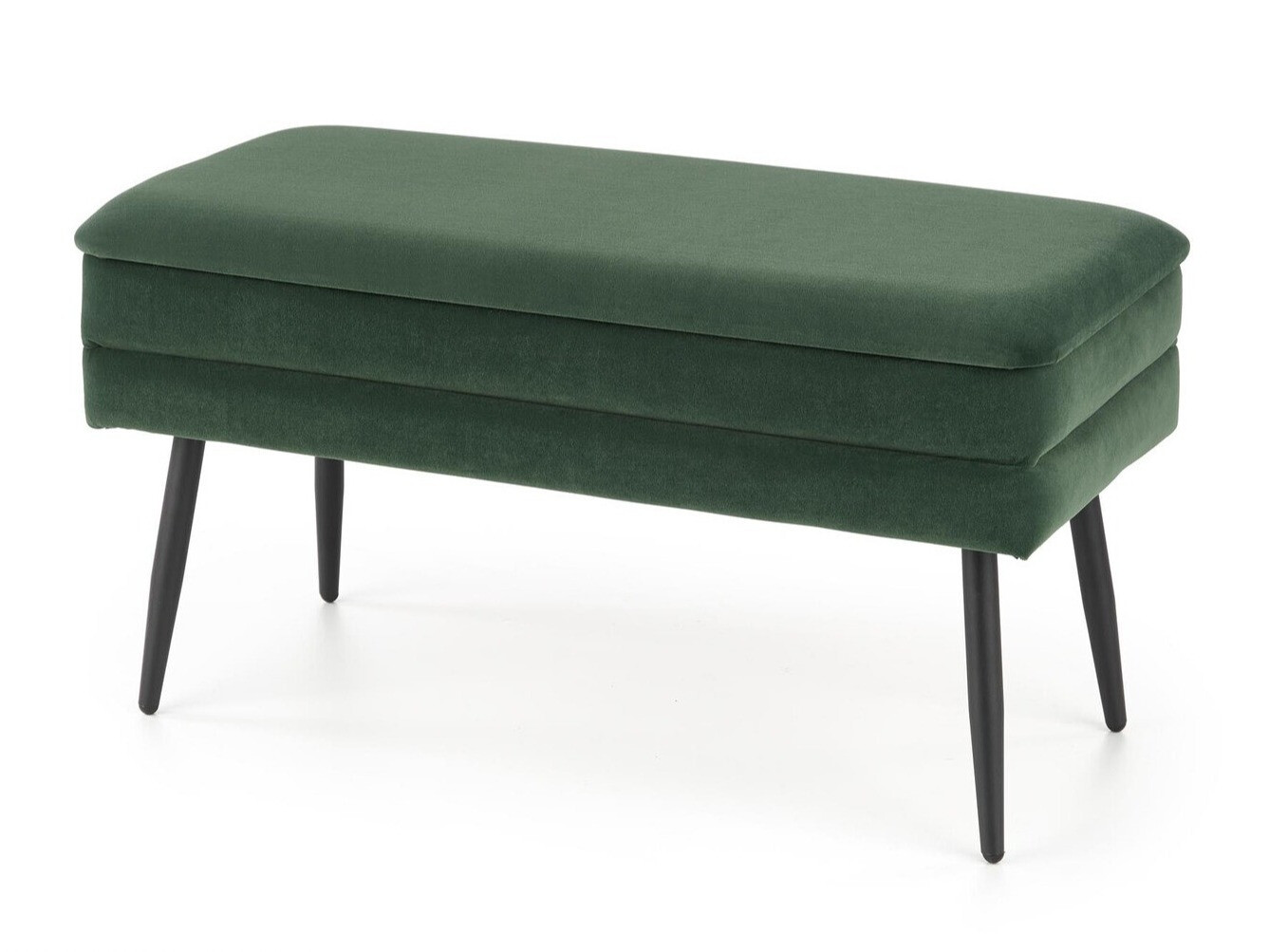 Banc rembourré Houston 1255 (Vert foncé + Noir)