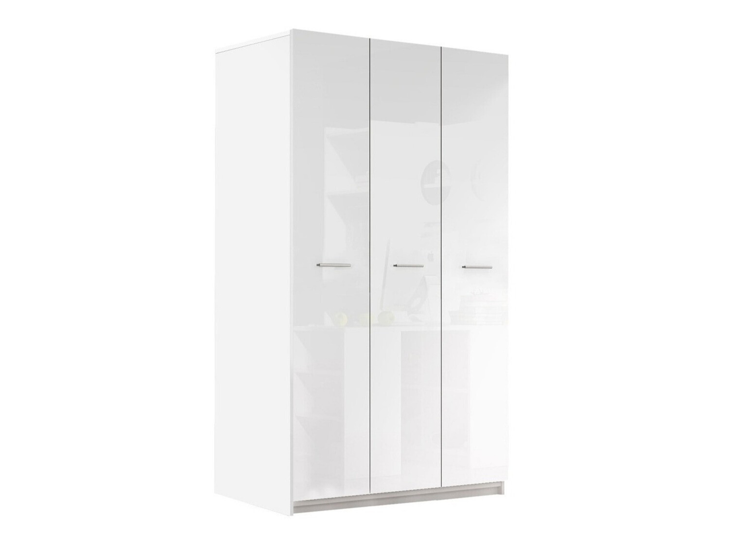 Armoire Campus (Blanc + Blanc brillant)