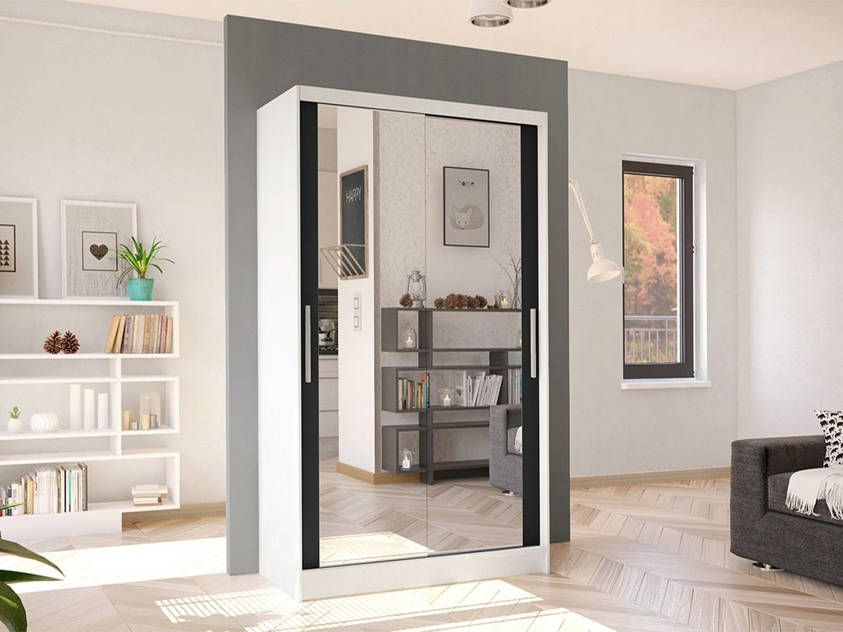 Armoire Closico Structor VII (Blanc + Noir)