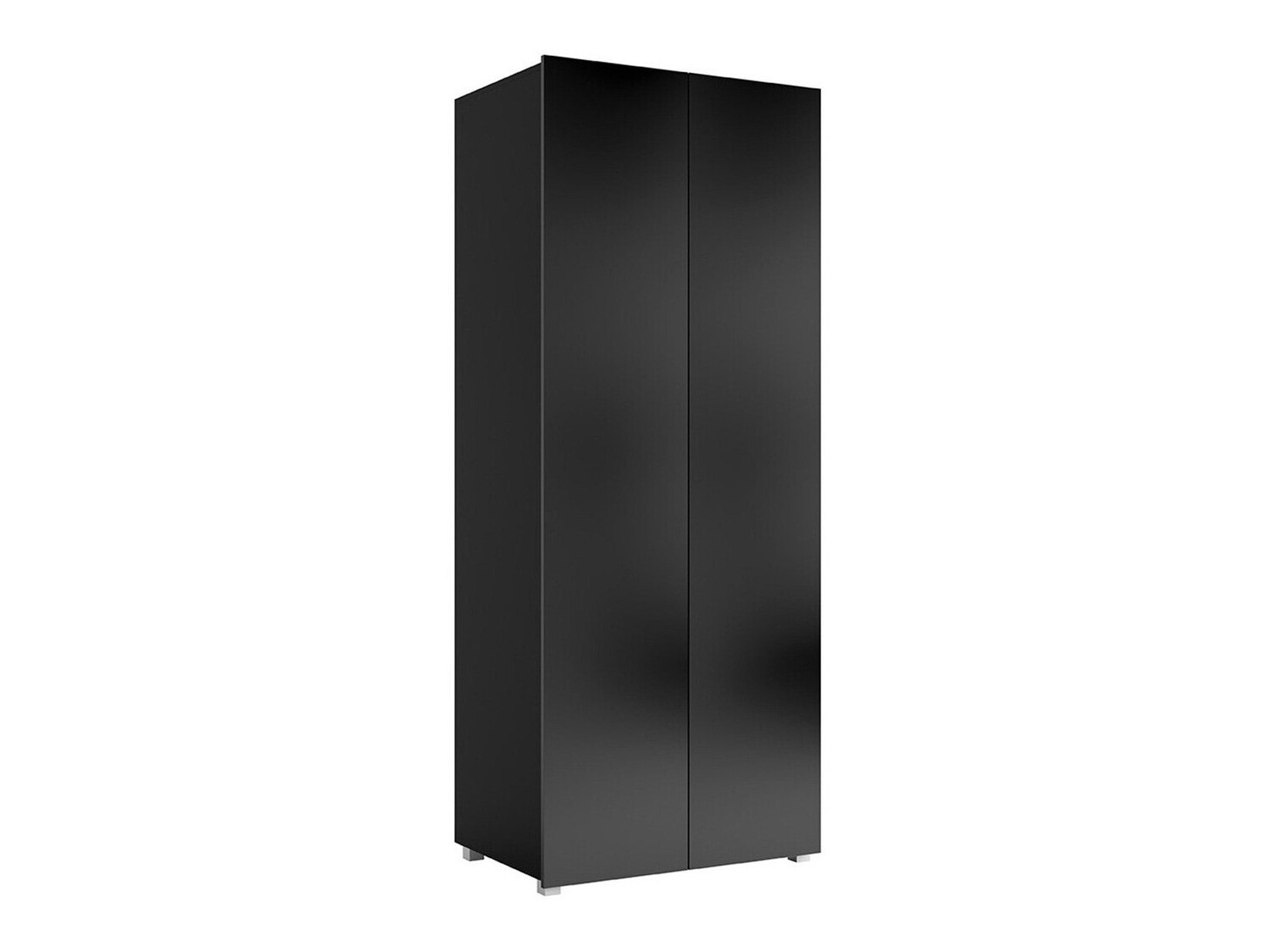 Armoire Remus (Noir + Noir brillant)
