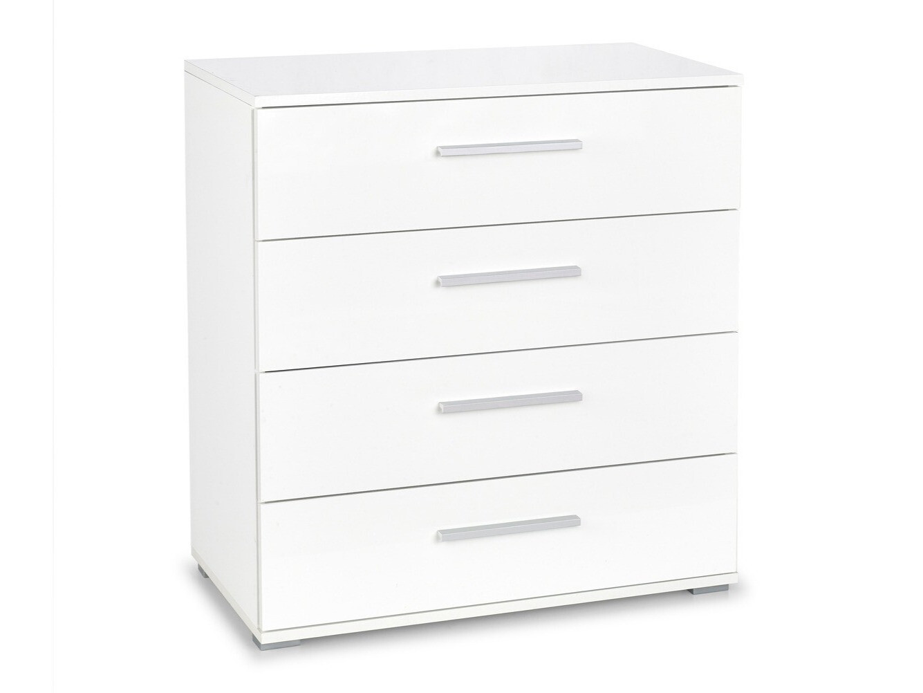 Commode Cirveso 102 (Blanc + Blanc brillant)