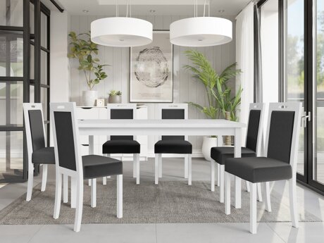 Salle à manger complète Victorville 262 (Blanc)