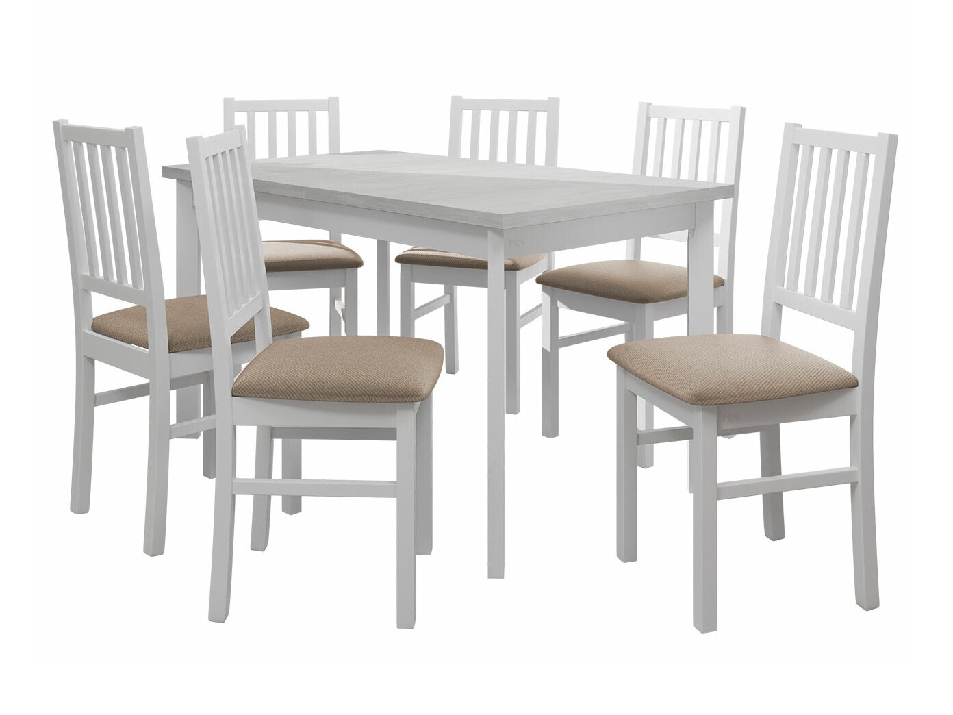 Salle à manger complète Victorville 264 (Blanc)