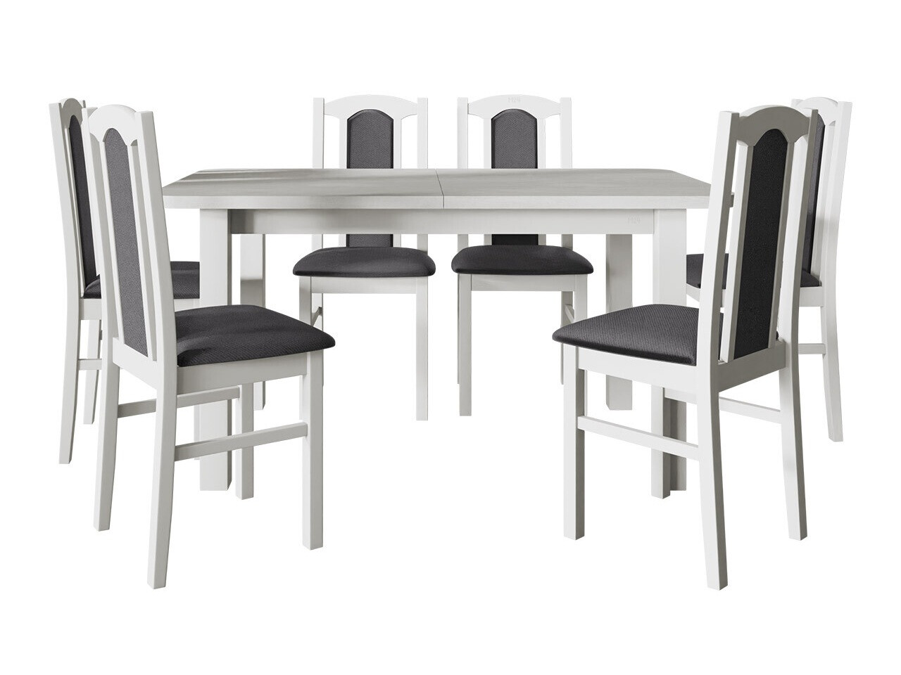 Salle à manger complète Victorville 273 (Blanc)