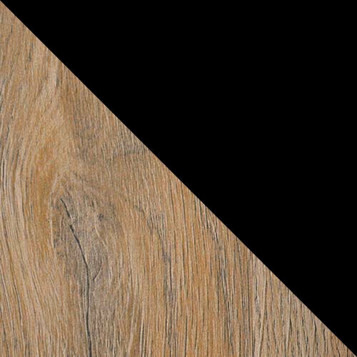 Salle à manger complète Victorville 280 (Noir + Grandson chêne)