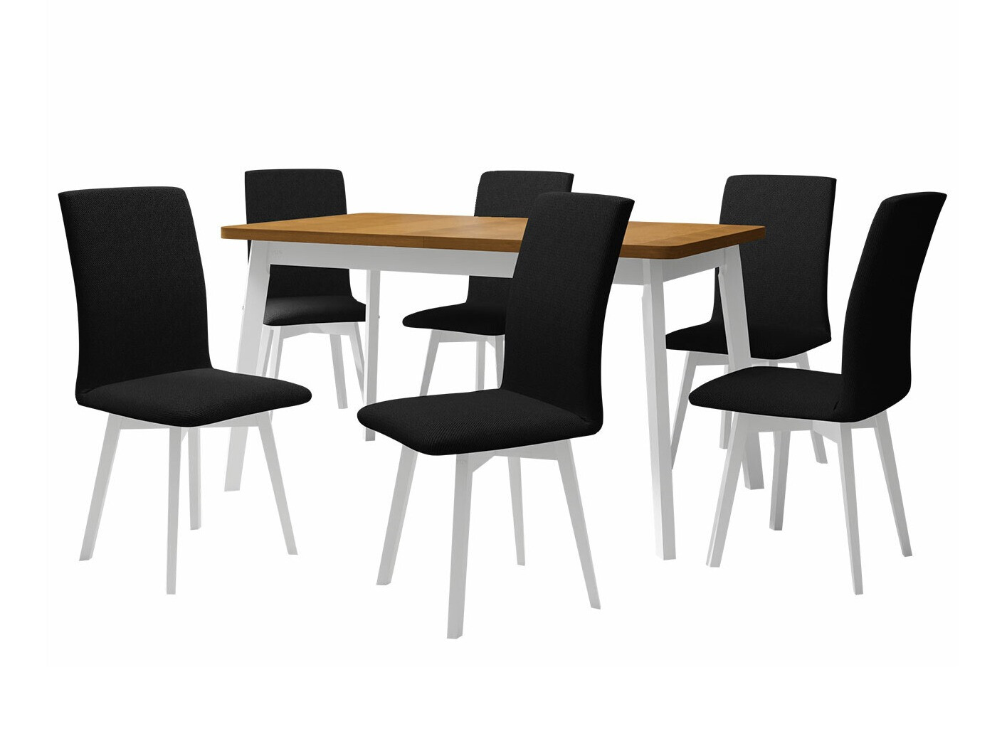 Salle à manger complète Victorville 291 (Chêne petit-fils + Blanc)