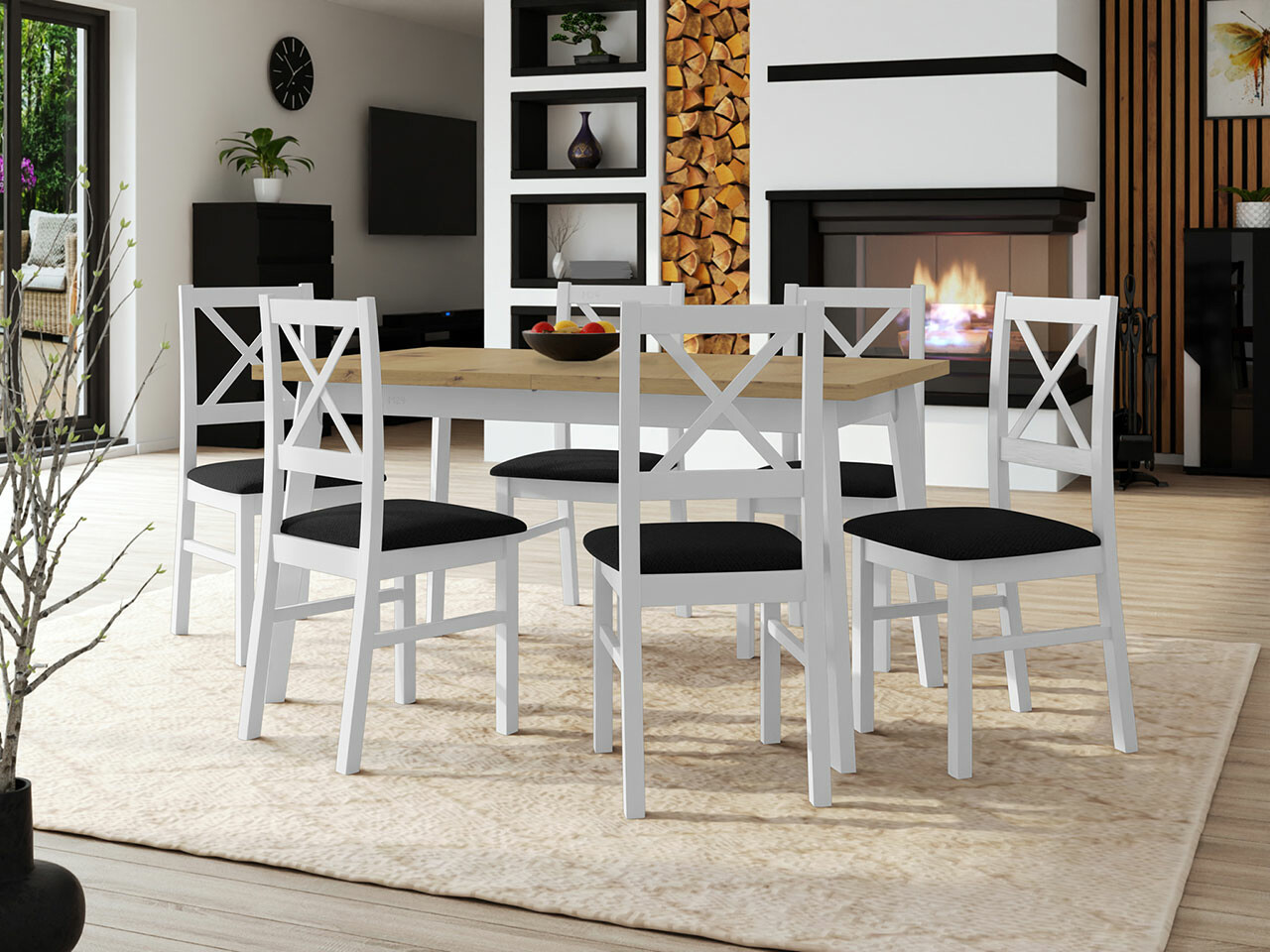 Salle à manger complète Victorville 297 (Kronos 7)