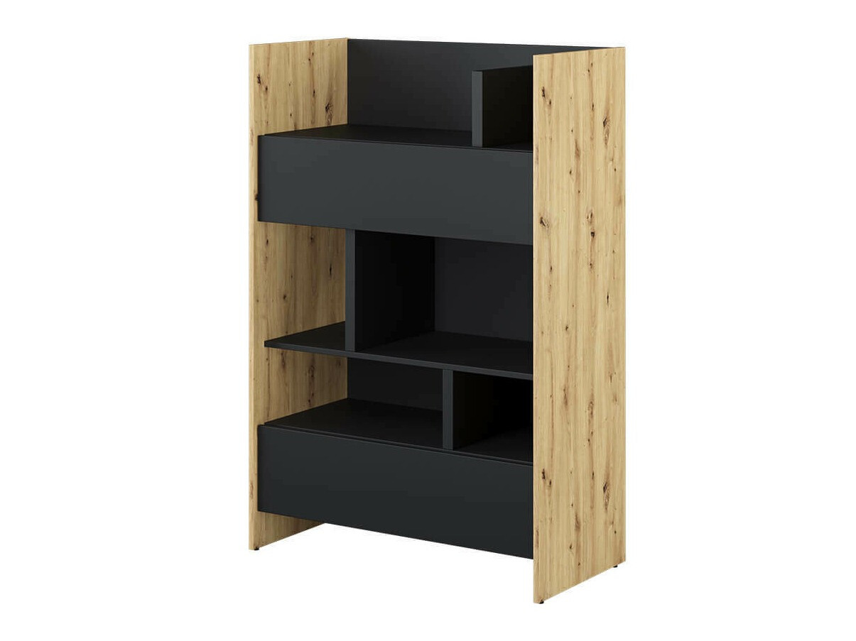 Étagère Concept Lenart IX (Chêne Artisan + Noir)