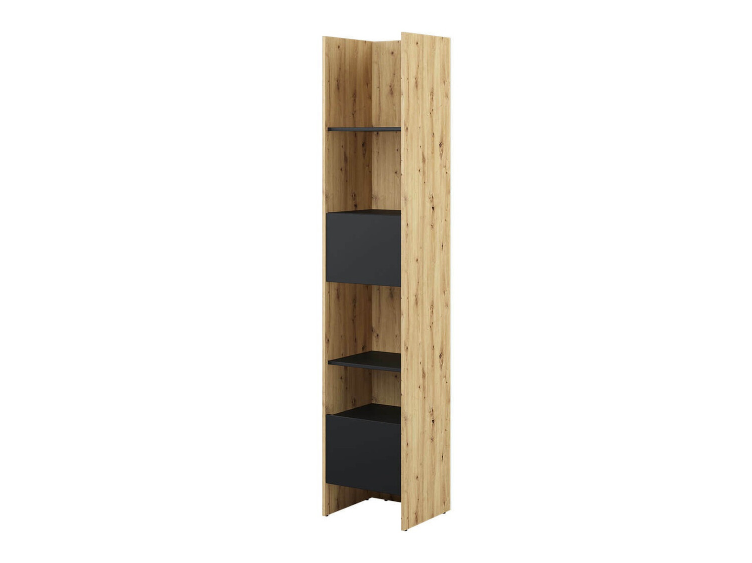 Étagère Concept Lenart VI (Chêne Artisan + Noir)