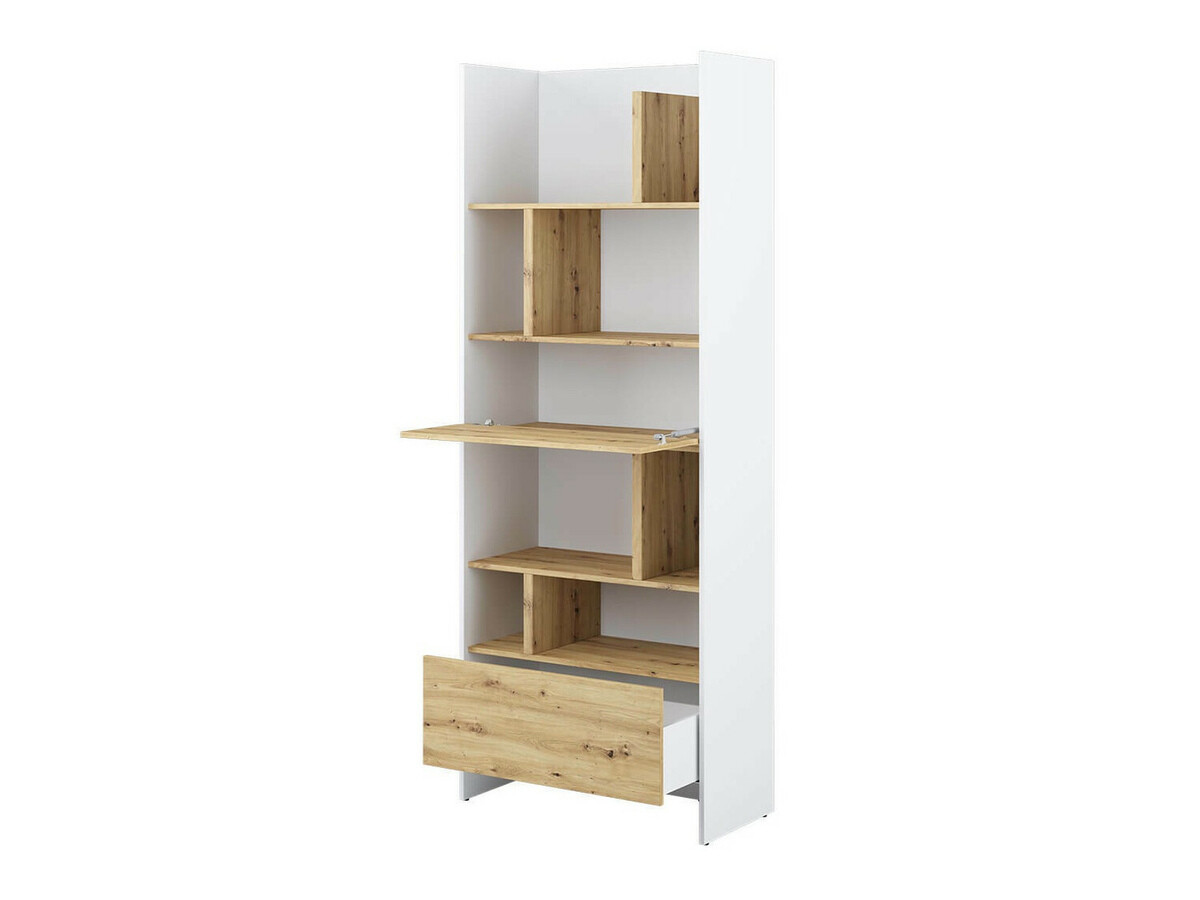 Étagère Concept Pro Lenart V (Blanc + Chêne Artisan)