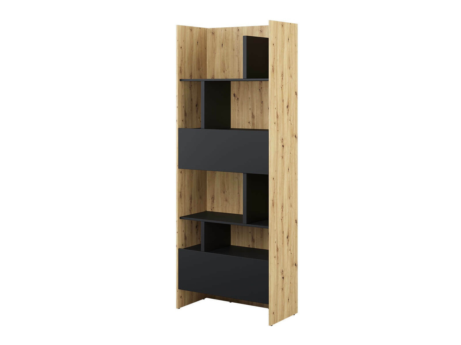 Étagère Concept Pro Lenart V (Chêne Artisan + Noir)