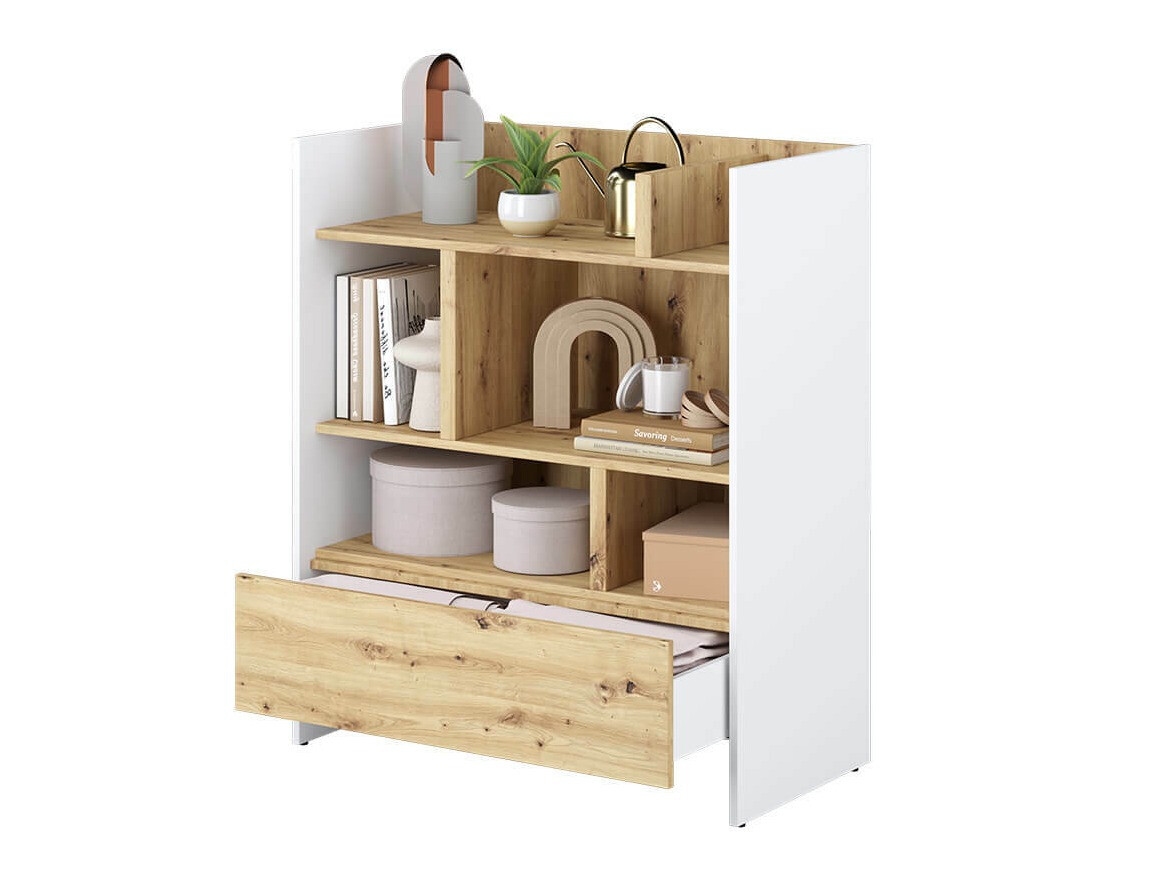Étagère Concept Pro Lenart VIII (Blanc + Chêne Artisan)
